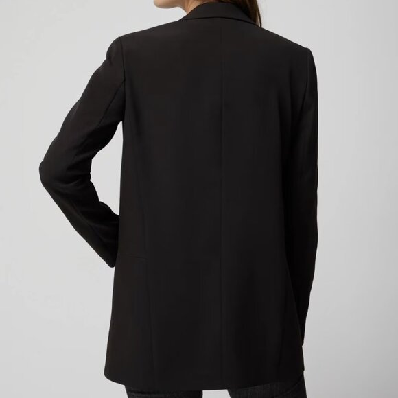 NWT White House Black Market -The Relaxed Blazer - Black- Size 00 - Picture 4 of 6